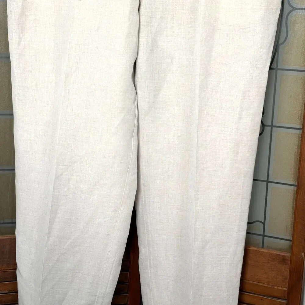Cubavera Men's Wide Leg Linen Lightweight Pull On Beach Wedding Size XXL